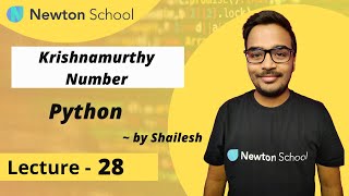 Krishnamurthy Number in Python  Shailesh [upl. by Eidda]