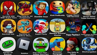 Super Hero 456 Survival Poppy Playtime 3 Survivor In Rainbow Huggy 456 Games Tom Friends [upl. by Dosh792]