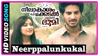 Neelakasham Pachakadal Chuvanna Bhoomi Movie  Songs  Neerppalunkukal song  Dulquer  Surja Bala [upl. by Ppilihp952]