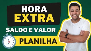 HORA EXTRA PLANILHA GRATUITA BANCO DE HORAS  LOGÍSTICA COM FERREIRA [upl. by Moclam]