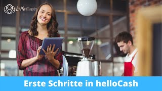 Erste Schritte in deiner helloCash Registrierkasse Tutorial [upl. by Hidie]