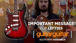 IMPORTANT MESSAGE for Lefties at Guitar Stores [upl. by Apple467]