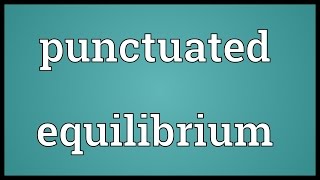 Punctuated equilibrium Meaning [upl. by Lilybelle]