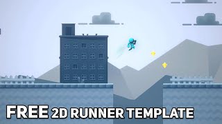 How To Make A 2D Runner Game with Free 2D platformer Template Microgame [upl. by Hsima]