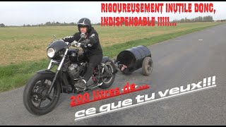 comment poser une attache remorque sur une moto 1100 shadow suite et fin [upl. by Lubeck]