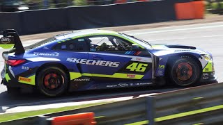 GT World Challenge Spint Cup  Race 1 Highlights  Brands Hatch 2024  Valentino Rossi Racing [upl. by Ahsekyt]