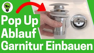 Pop Up Ablaufgarnitur Einbauen ✅GENIALE ANLEITUNG Wie Waschbecken Push Open Ablaufventil Montieren [upl. by Dardani]