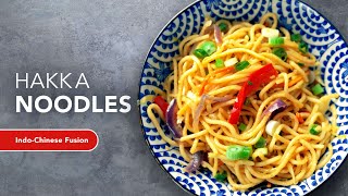 Street Style Hakka Noodles  Vegan IndoChinese Dish  Indian Veggie Chow Mein Recipe [upl. by Nesila]