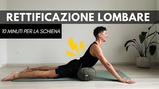 5 ESERCIZI ESSENZIALI per la Rettilineizzazione Lombare [upl. by Neelloc]