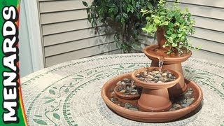 How To Build a Terra Cotta Fountain  Menards [upl. by Alf]