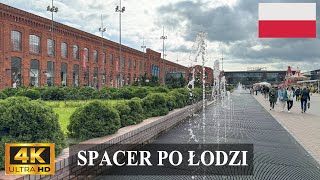 Łódź  Spacer po Piotrkowskiej Manufakturze i innych częściach miasta 4K [upl. by Lopes263]