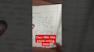 article writing class 10th article writing class 12  up board article writing 2025 articlewriting [upl. by Rosenblast]