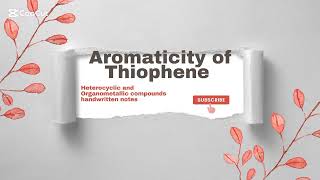 Aromaticity of Thiophene Arzooj3t [upl. by Budde759]