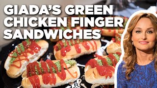 Giada De Laurentiis Green Chicken Finger Sandwiches  Giadas Holiday Handbook  Food Network [upl. by Azarcon]