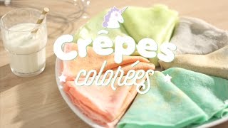 Crêpes colorées  CuisineAZ [upl. by Nillad871]