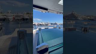 Upper deck on BAGLIETTO DOM  Monaco Edition baglietto monaco yacht yachtshow monacogp [upl. by Moulton237]