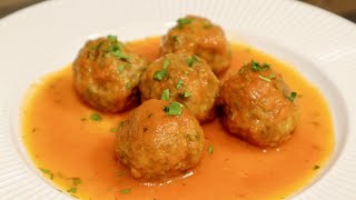 CÓMO HACER ALBONDIGAS EN SALSA DE TOMATE CASERA RECETA SALUDABLE Y DELICIOSA [upl. by Lawford]