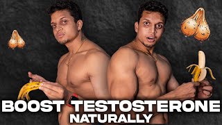 How To Increase TESTOSTERONE Naturally🔥 No Supplement [upl. by Poler]