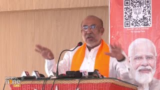 Manipur  BJP releases Manifesto  Lok Sabha Election 2024  CM N Biren Singh Speech  News9 [upl. by Llerud]