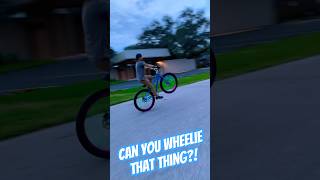 Can you wheelie a bike It’s easy of you try SE bike is the easiest for sure sebikes wheelies [upl. by Anaerol]