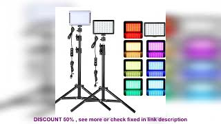 Top BEST Led Video Light Camera Photography Lighting Kit With Tripod Stand 4 Co [upl. by Akcebar]