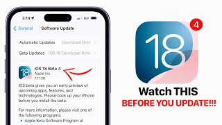 iOS 18 Beta 4 amp Public Beta 2  Watch This BEFORE The Update [upl. by Naujahs]