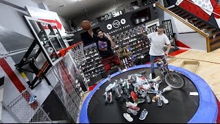 TRAMPOLINE IN SNEAKER SHOP [upl. by Yartnod]