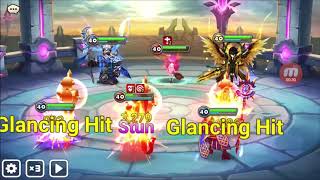 Summoners War  Rank 4 Siege Ares VS Req Eternity VS Squad Zero [upl. by Leelah473]