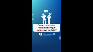 Como contestar reclamante que mente na perícia [upl. by Darrin]