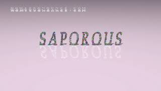 saporous  pronunciation [upl. by Rosabel]