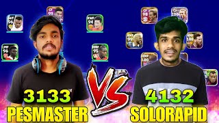 PES MASTER 🆚 SOLORAPID YT 🔥  KERALA DERBY🥶❤‍🔥  അവസാനം ഇരുവരും ഏറ്റുമുട്ടിയപ്പോൾ😍🫂 [upl. by Dekow]