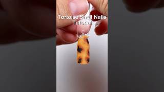 💅 🐢🤎 Tortoise shell nails tutorial nailart tortoise nailtutorial shorts [upl. by Jodee]