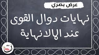 quot عرض بصري quot نهايات دوال القوى عند المالانهاية  رياضيات 6 [upl. by Parker716]