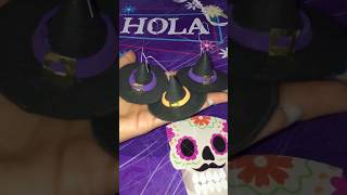 DIY WITCH HAT ORNAMENTS 🧙‍♀️🧹 shorts diy craft handmade halloween [upl. by Guod]