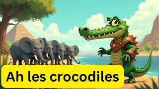 Ah les crocodiles  Chansons pour enfants  competines et chanson  frenchforbeginner [upl. by Adnovaj]