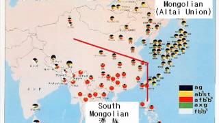 Southern Chinese vs Northern Chinese Asian DNA map Chinese tonal language family [upl. by Ebberta556]