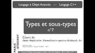 Langage C  n°7  Types et soustypes  Univ Paris Diderot [upl. by Adniralc]