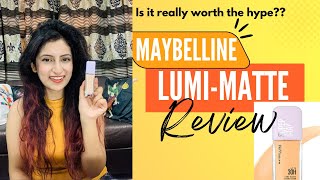 Maybelline lumimatte foundation review Is it really worth the hype maybelline makeup review [upl. by Adrahc]