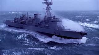 Military ship in extreme storm [upl. by Vyky]