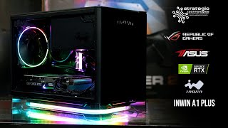 InWin A1 Plus Mini ITX Gaming PC  Ryzen 5 3600 ASUS ROG Strix B550I ASUS Dual Geforce RTX 3060 [upl. by Corbin764]