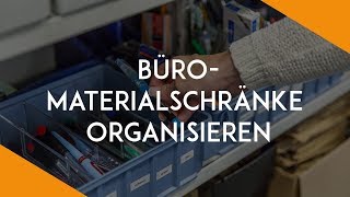 Gemeinsam genutzte Büromaterialschränke organisieren  BüroKaizen [upl. by Rellia962]