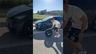 Spinning wheel transition 📱 with CUPRAOfficial transition tutorial automobile [upl. by Ardnat]