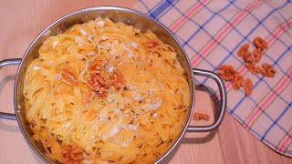 SPAGHETTI RICOTTA E NOCI  RICETTA PER CENONI DI NATALE O PRANZI DI NATALE [upl. by Kcered]