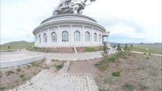 Genghis Khan Statue  360 Degrees Travel Video [upl. by Atir]