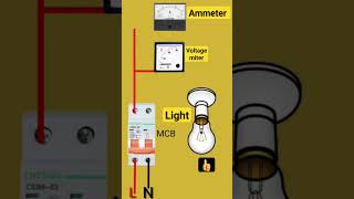 👍 Volt miter  ammeter connection electrical technical shorts [upl. by Nedmac]