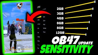 OB47 Update Sensitivity  OB47 Update Free Fire Headshot Setting  OB47 Update Free Fire Sensitivity [upl. by Pestana]