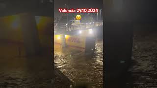 Spain 😔 truck lkw camion Spain valencia tsunami rain [upl. by Holcomb]