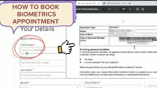 BIOMETRICS Australia Visa How to Book Biometrics appointment for Australian visa  StepbyStep [upl. by Elayor]