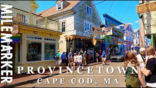 4K Commercial Street Cape Cod Provincetown MA 4K City Scenic Walk with Binaural 🎧 [upl. by Letnom]