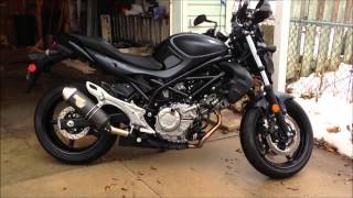 Suzuki Gladius with Leo Vince Oval Exhaust [upl. by Jagir]